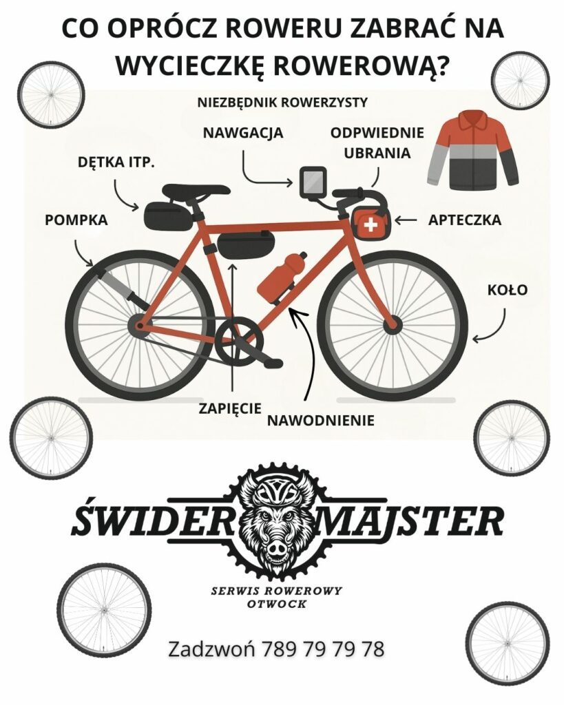 Jakie rzeczy zabrać na wycieczkę rowerową? Niezbędnik rowerzysty.