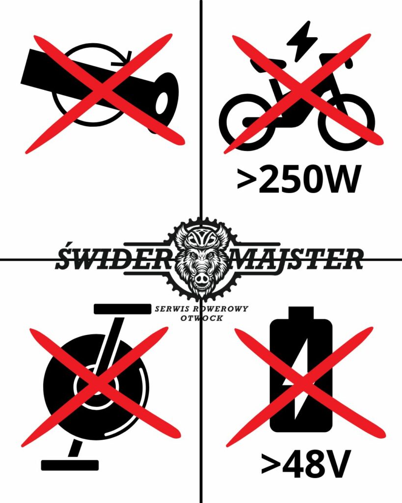 Kiedy rower elektryczny jest nielegalny?